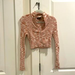 Urban outfitters ribbed quarter zip.